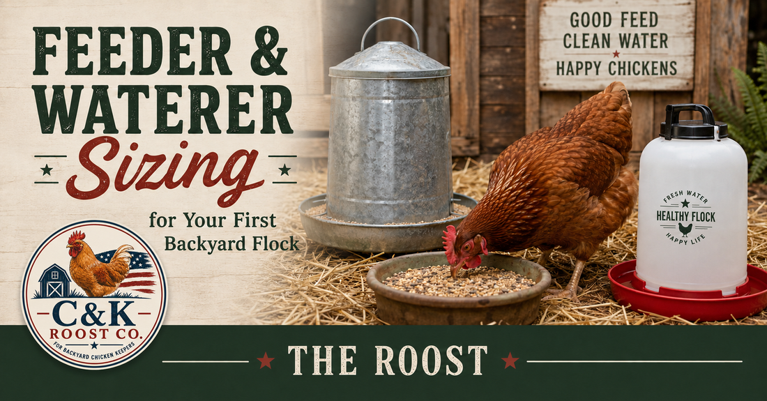 Feeder & Waterer Sizing for Your First Backyard Flock