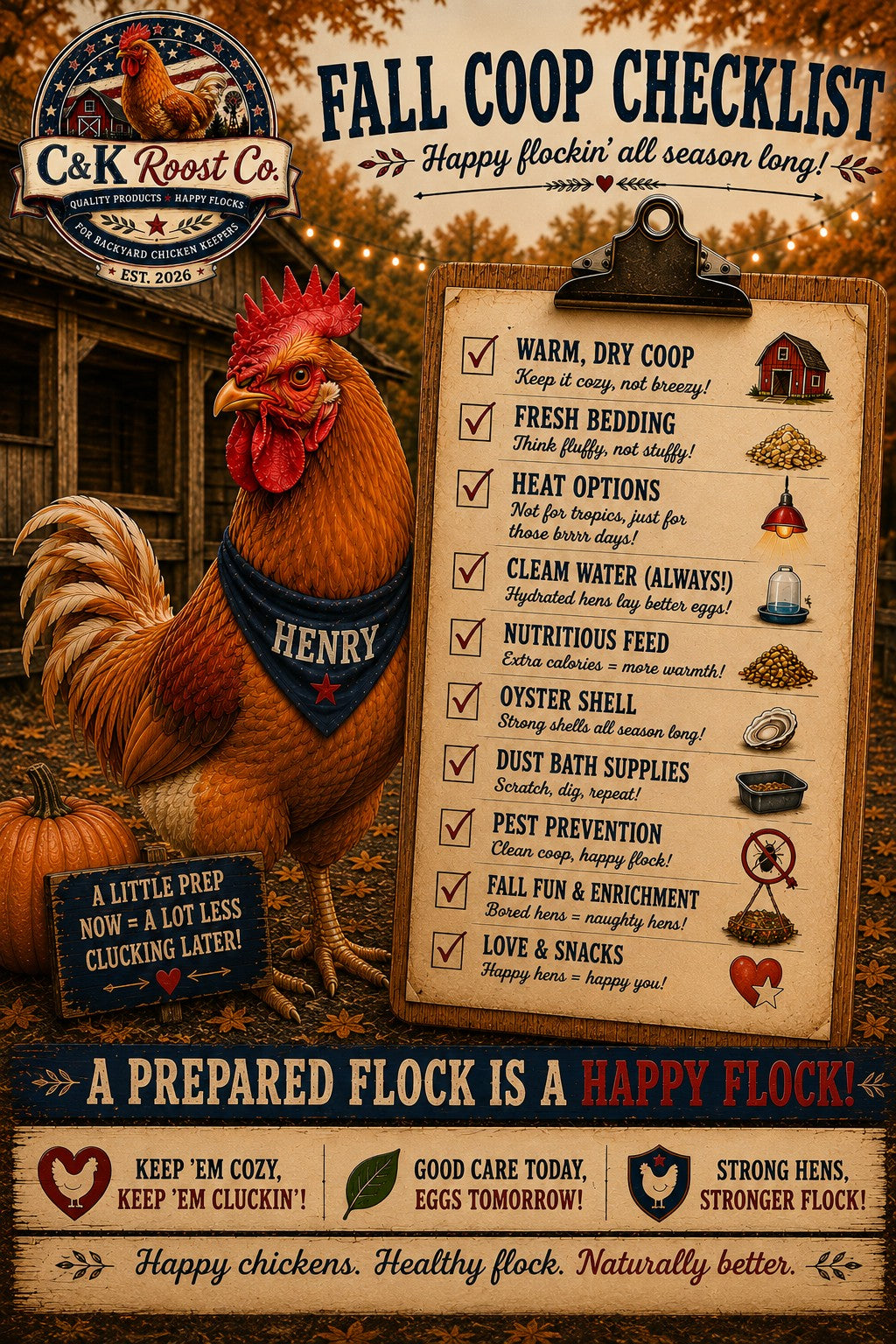 Fall Coop Checklist — C&K Roost Co.
