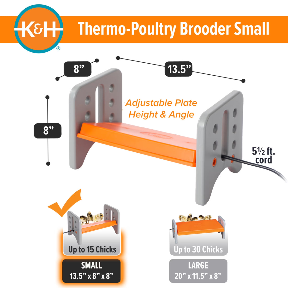 K&H small Thermo-Poultry brooder for up to 15 chicks