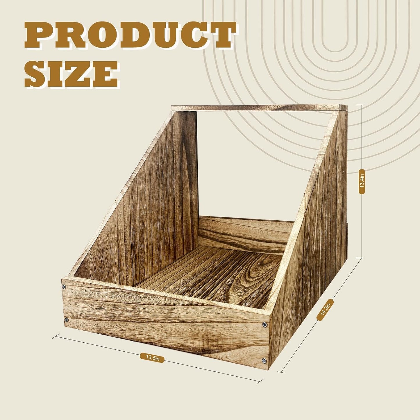 Wooden Single Compartment Chicken Nesting Box for Outdoor Coop - Comfortable Laying Box for Hens, Ducks and Poultry with Easy-Clean Design and Ventilated Egg Laying Space for Backyard Chickens