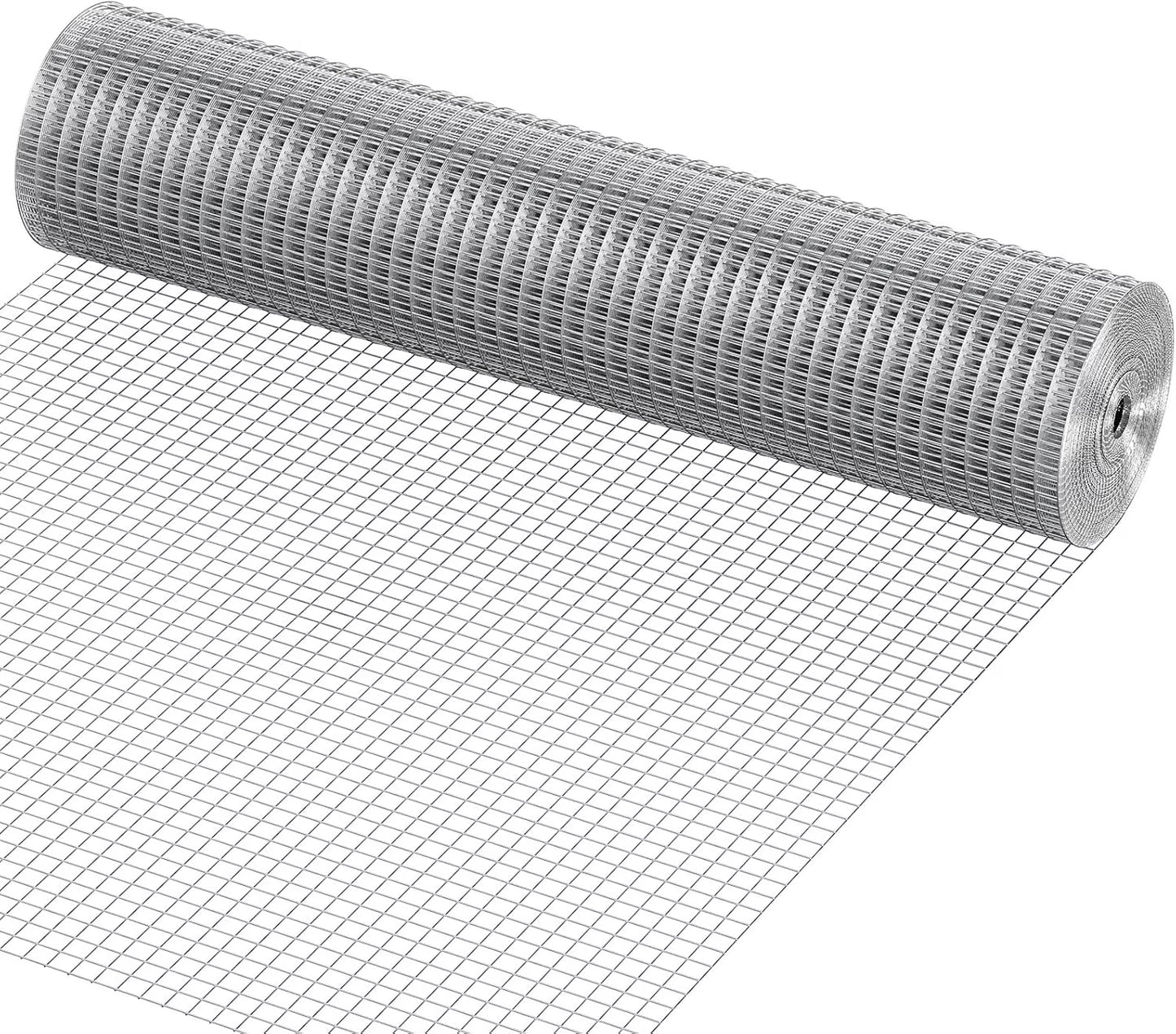 1/2" Hardware Cloth – 48" × 100' Galvanized Wire Mesh for Chicken Coops & Runs