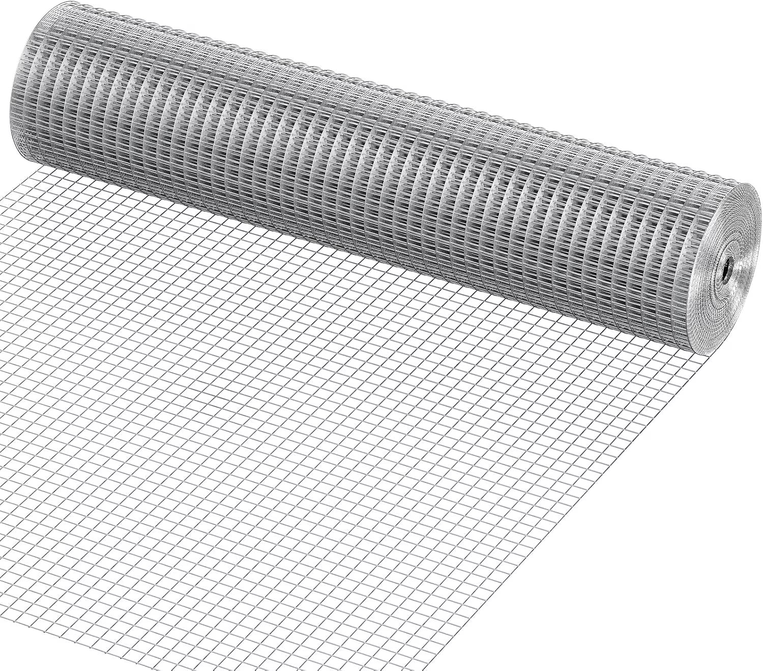 1/2" Hardware Cloth – 48" × 100' Galvanized Wire Mesh for Chicken Coops & Runs
