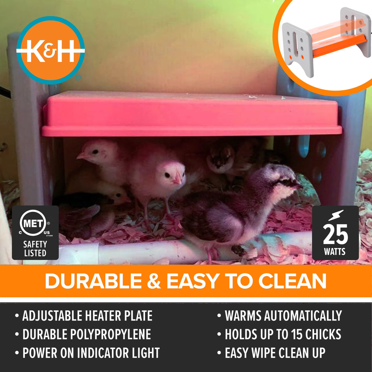 K&H small Thermo-Poultry brooder for up to 15 chicks