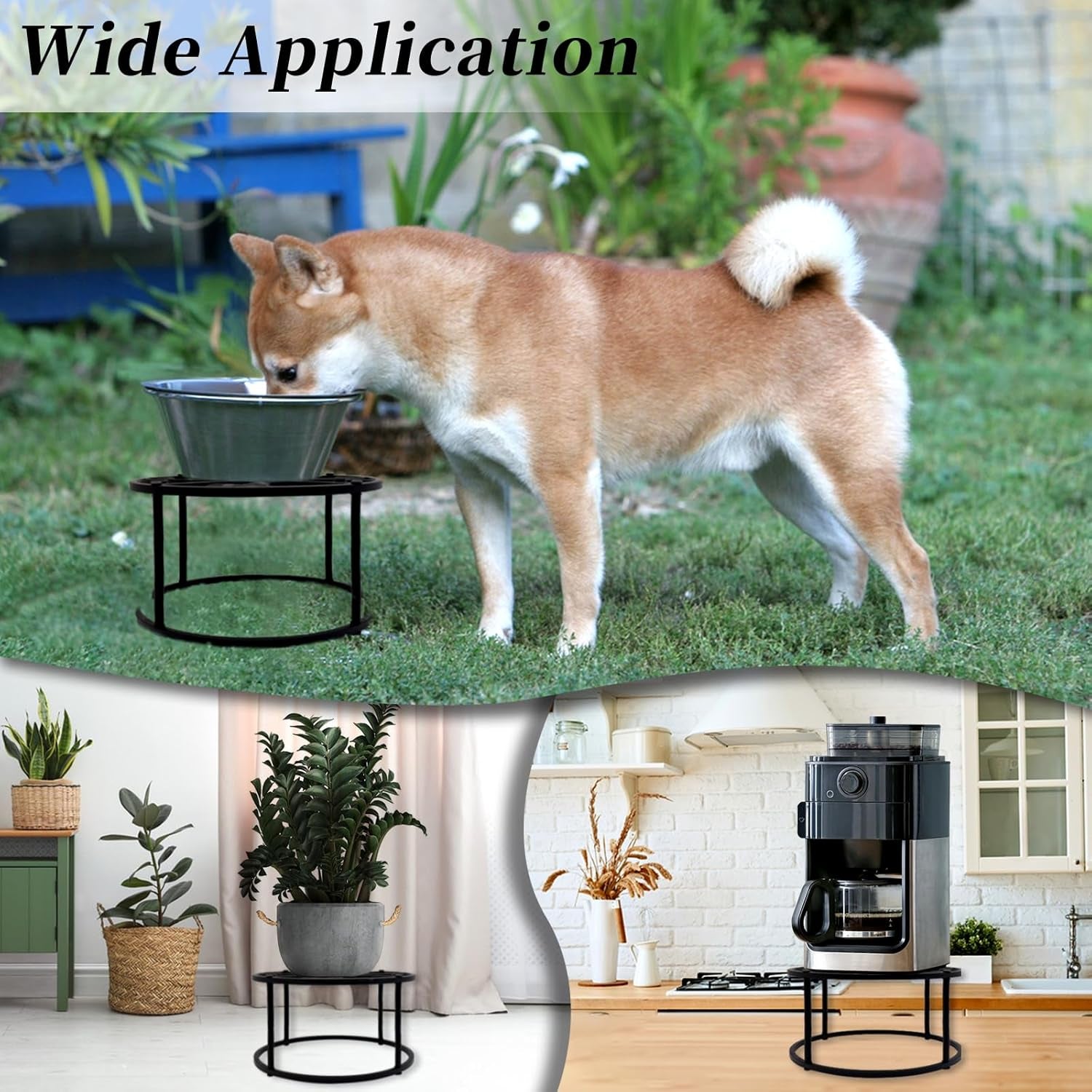 2Pcs Metal Stand for Chicken Feeder Waterer Heavy Duty Chicken Water Feeder Stand Holder with 4 Legs Rustproof Iron Chicken Waterer Buckets Stand round Support Rack for Coop Poultry Indoor Outdoor