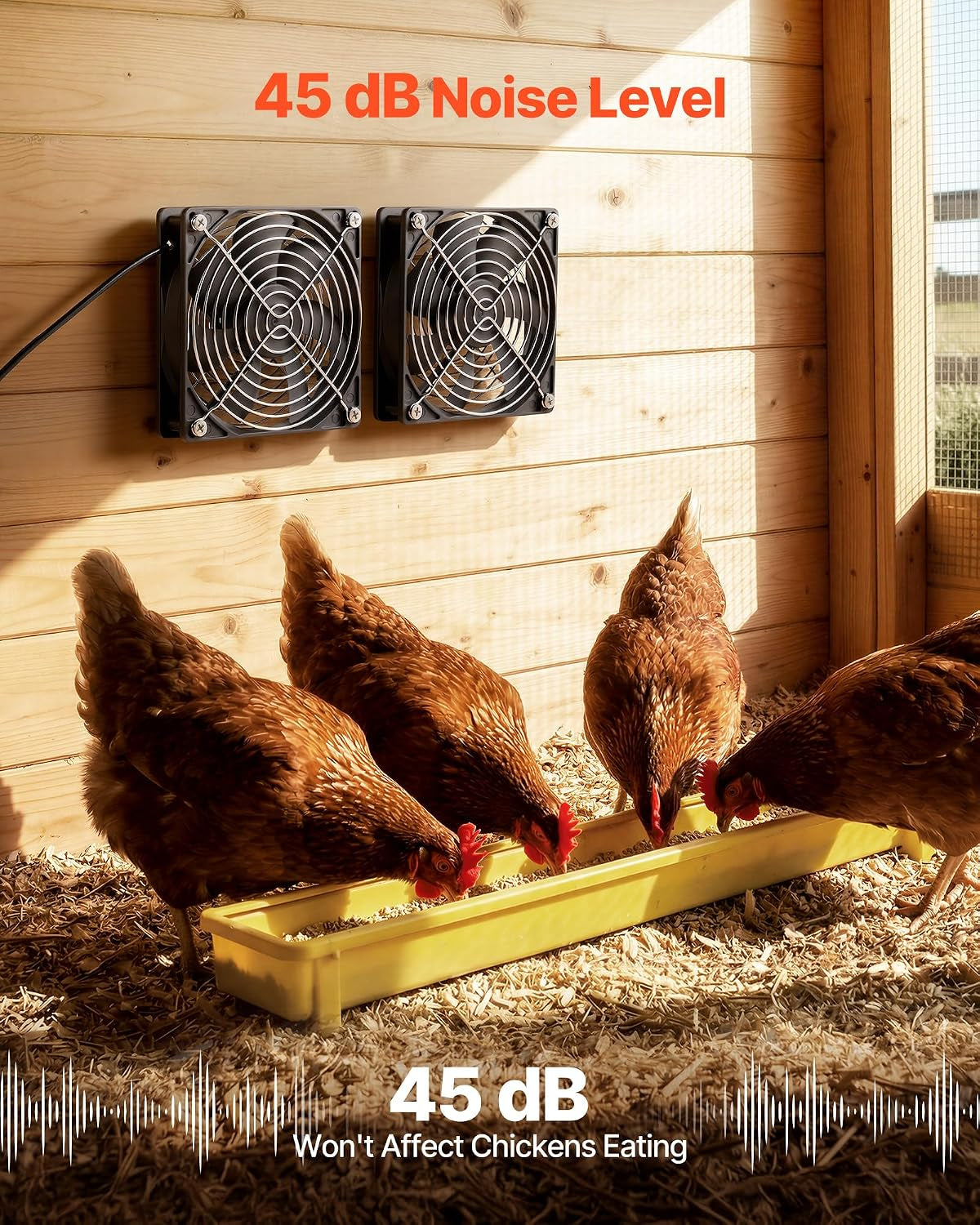 30W Solar Chicken Coop Ventilation Fan Kit – Dual High-Speed Fans