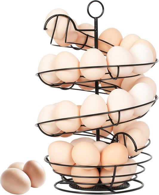 Spiral Metal Egg Holder – Up to 36 Eggs
