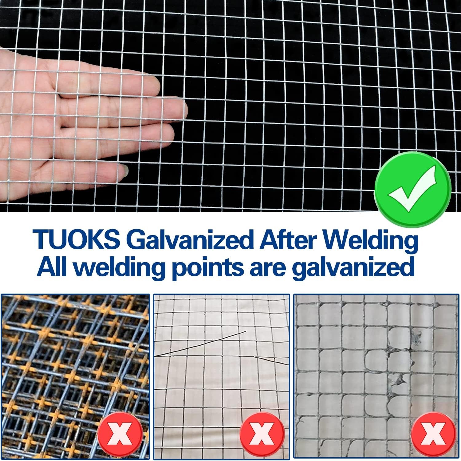 Hot-Dip Galvanized Hardware Cloth 1/2In 36X100Ft 19G Chicken Wire | Fencing