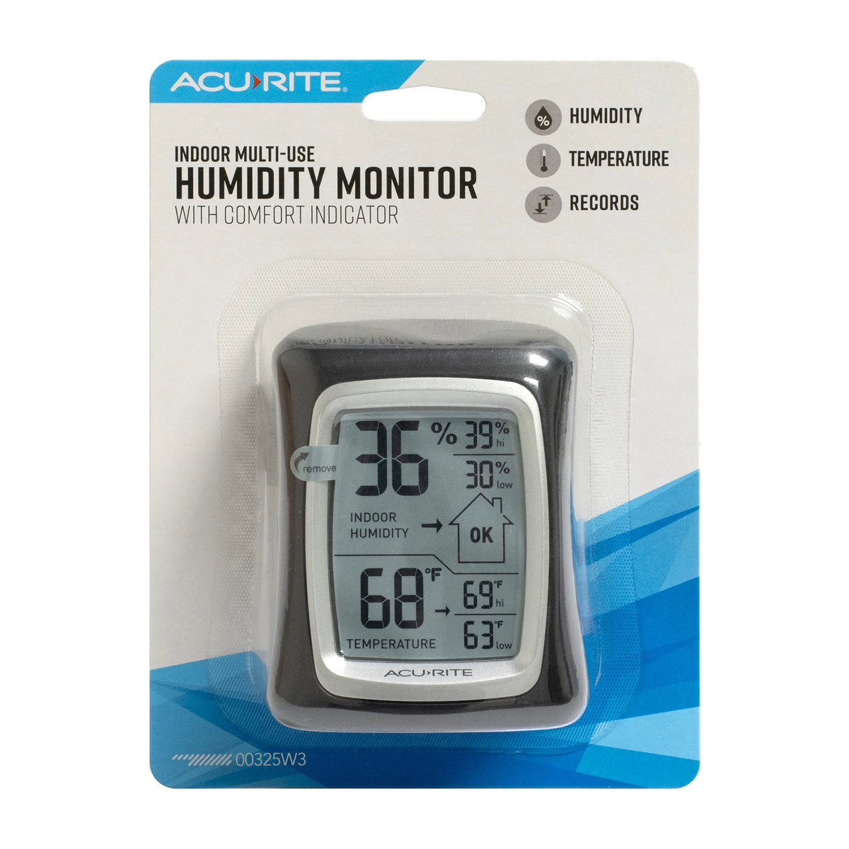 AcuRite digital thermometer and hygrometer for monitoring chicken coop temperature and humidity
