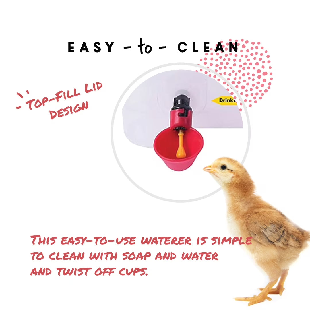 Harris Farms Easy-Fill 4-gallon chicken waterer