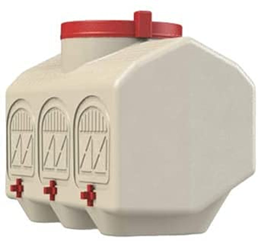 Overez Automatic Chicken Waterer with No Spill System, outside and inside Poultry Drinker, Large 12 Gallon High Capacity Drinking Bottle Dispenser for Hens