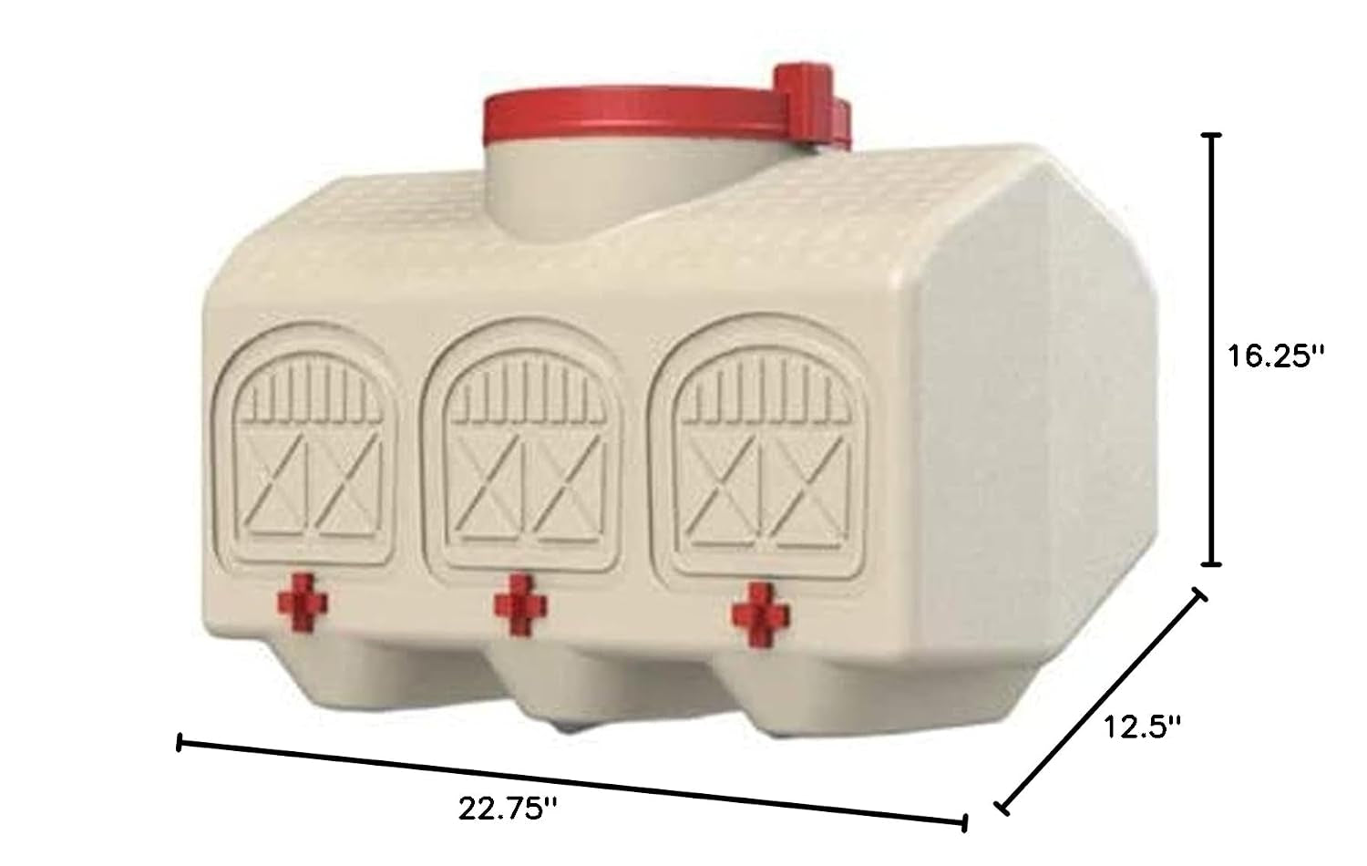 Overez Automatic Chicken Waterer with No Spill System, outside and inside Poultry Drinker, Large 12 Gallon High Capacity Drinking Bottle Dispenser for Hens