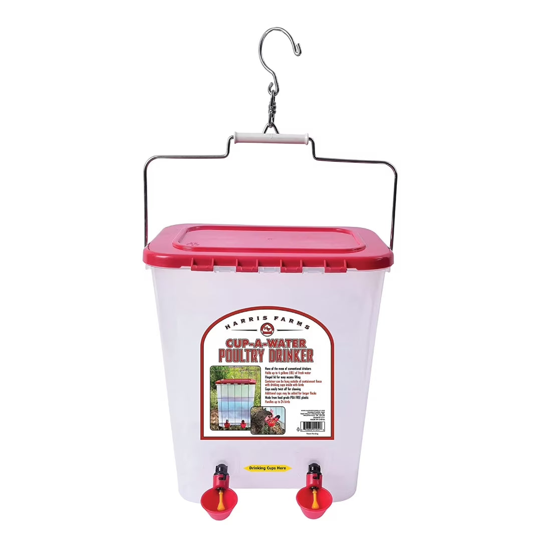 Harris Farms Easy-Fill 4-gallon chicken waterer