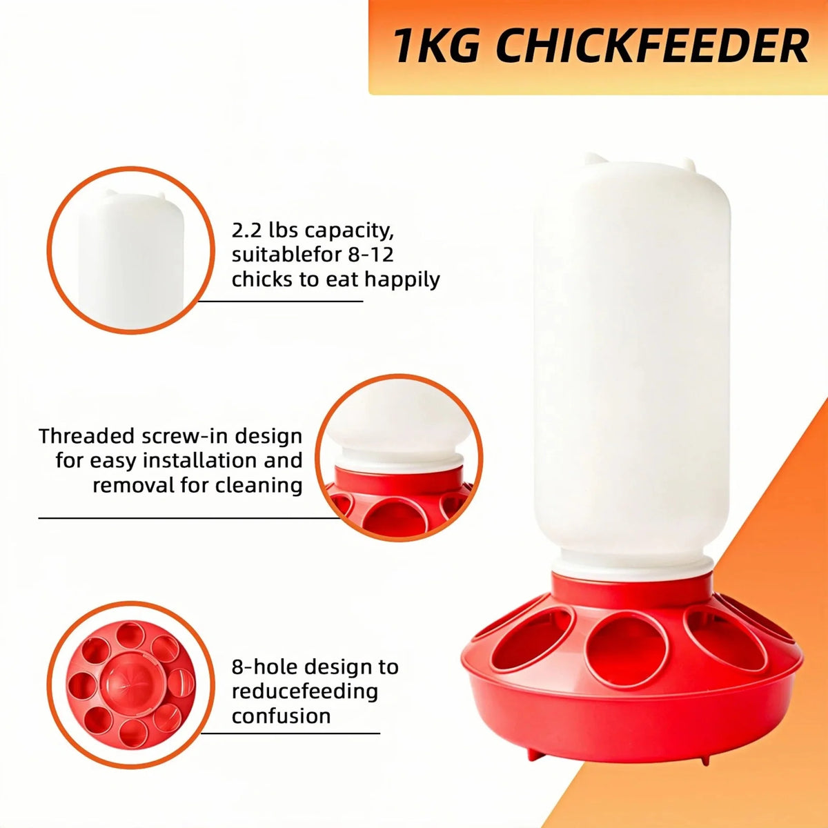Adjustable Chick Feeder & Waterer Set – 2-Piece Brooder Kit