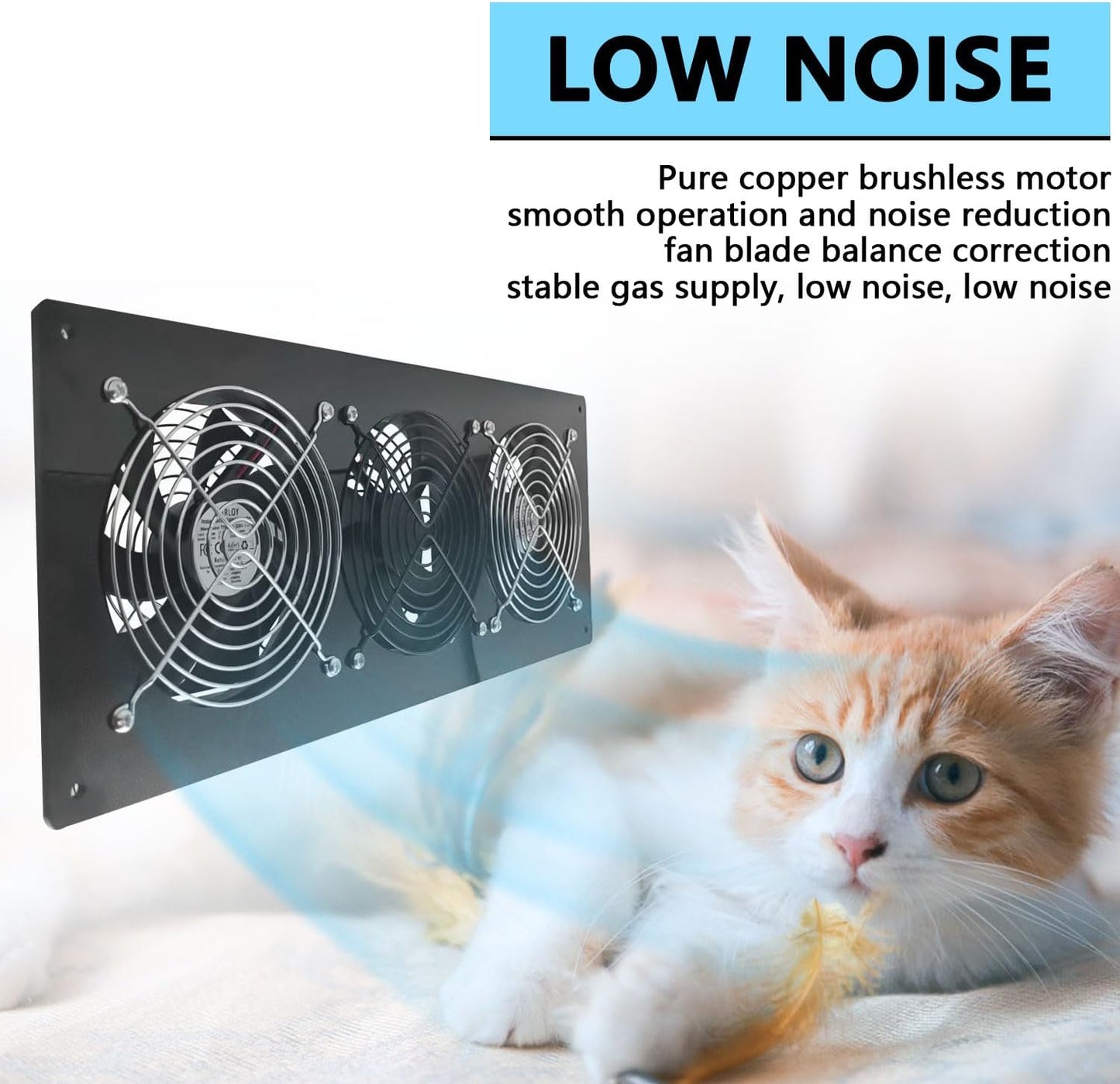 Solar Exhaust Fan,Solar Panel with 3 Ventilation Fans Kit,Solar Powered Fan for Shed,Chicken Coop,Attic & Greenhouse Intake or Exhaust Air,3500Rpm, 15FT Cord,Ip67 Waterproof