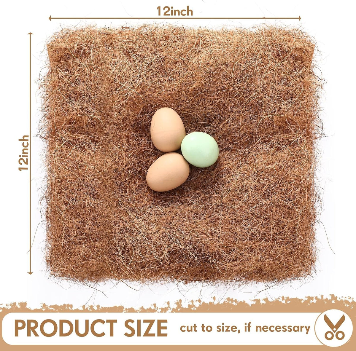 Coconut coir chicken nesting pad