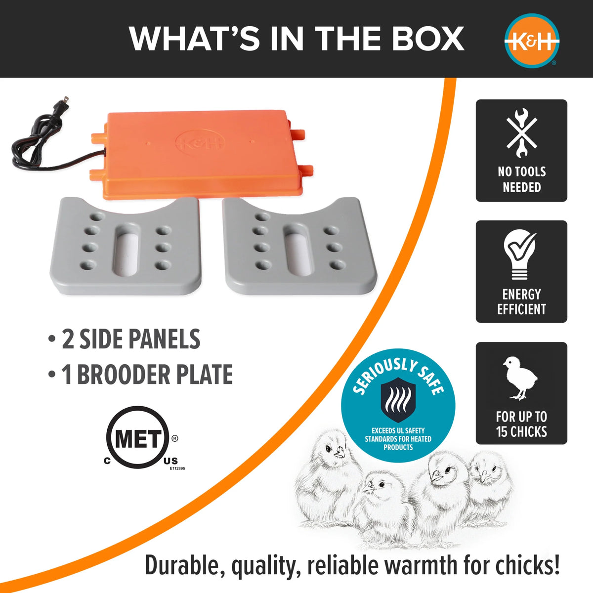 K&H small Thermo-Poultry brooder for up to 15 chicks