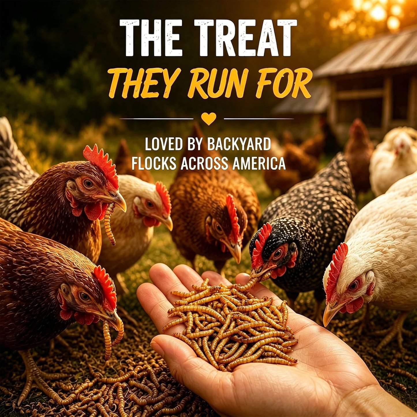 10LB Dried Mealworms Bulk Bag for Chickens & Wild Birds, High Protein